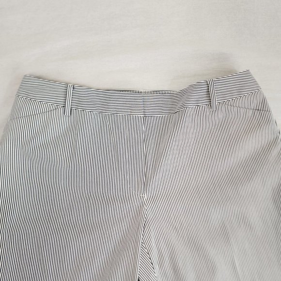 TALBOTS Hampshire Ankle Pants Navy/White Stripes Printed Size 16W New No Tags! - Picture 5 of 16